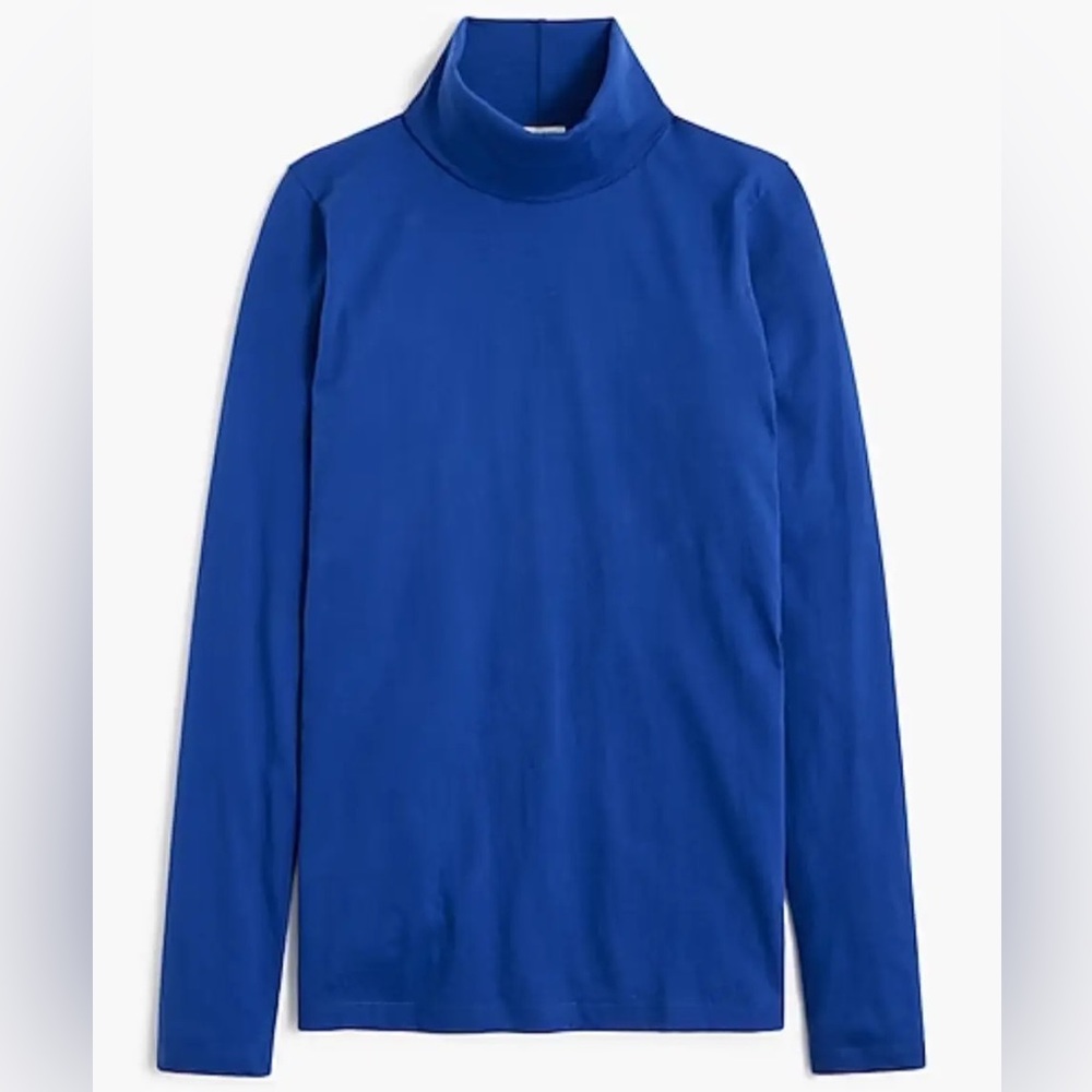 Harbor view blue tissue turtleneck from jcrew